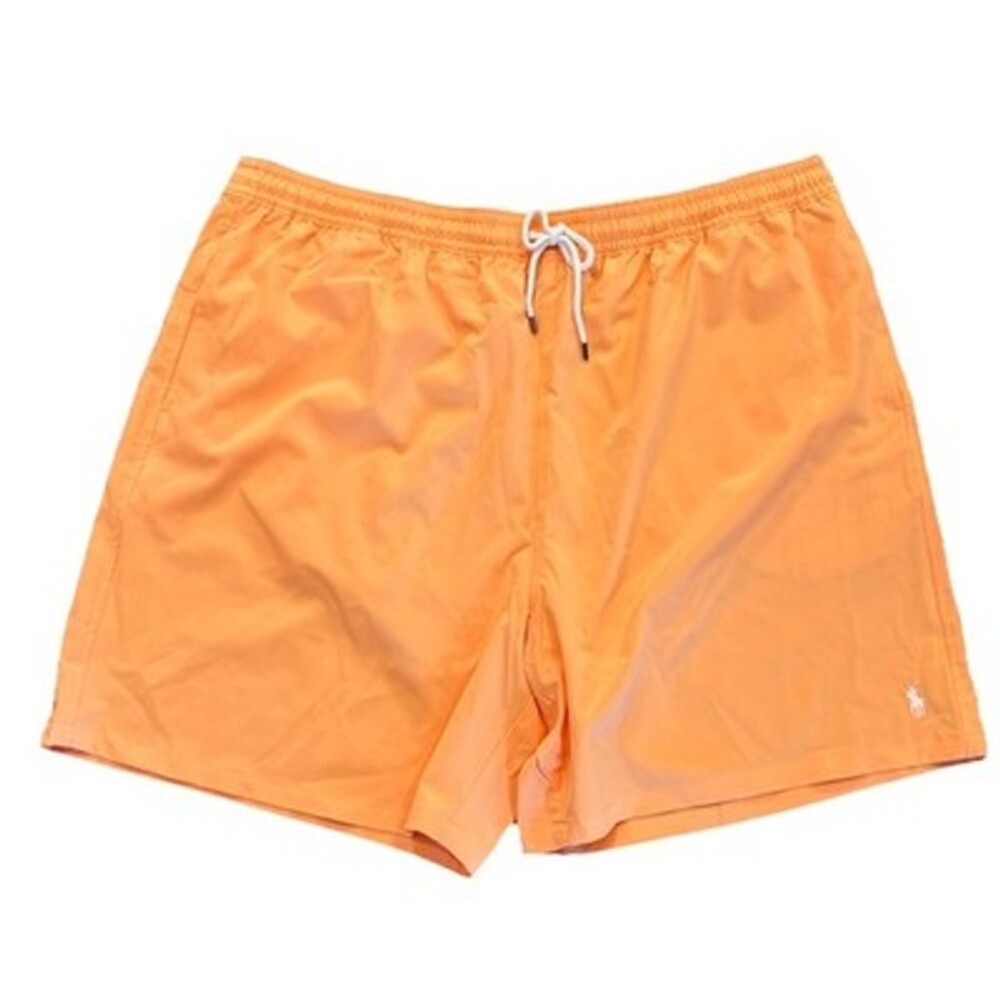 Polo Ralph Lauren Men 4XL Tall Classic Traveler Swim Shorts Coral Orange 6" NEW
